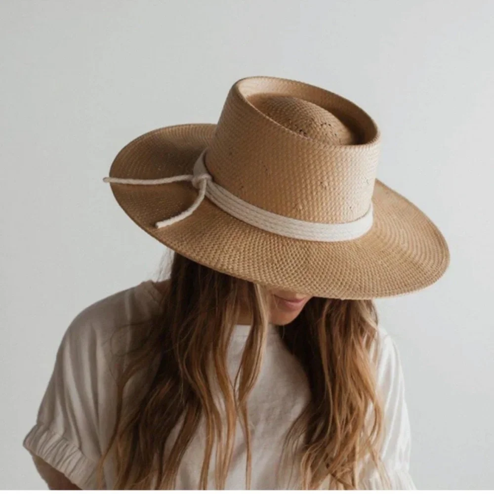 GIGI PIP BRE STRAW PORK RIVER SAGUARO GUATEMALAN PIE HAT - Picture 3 of 8